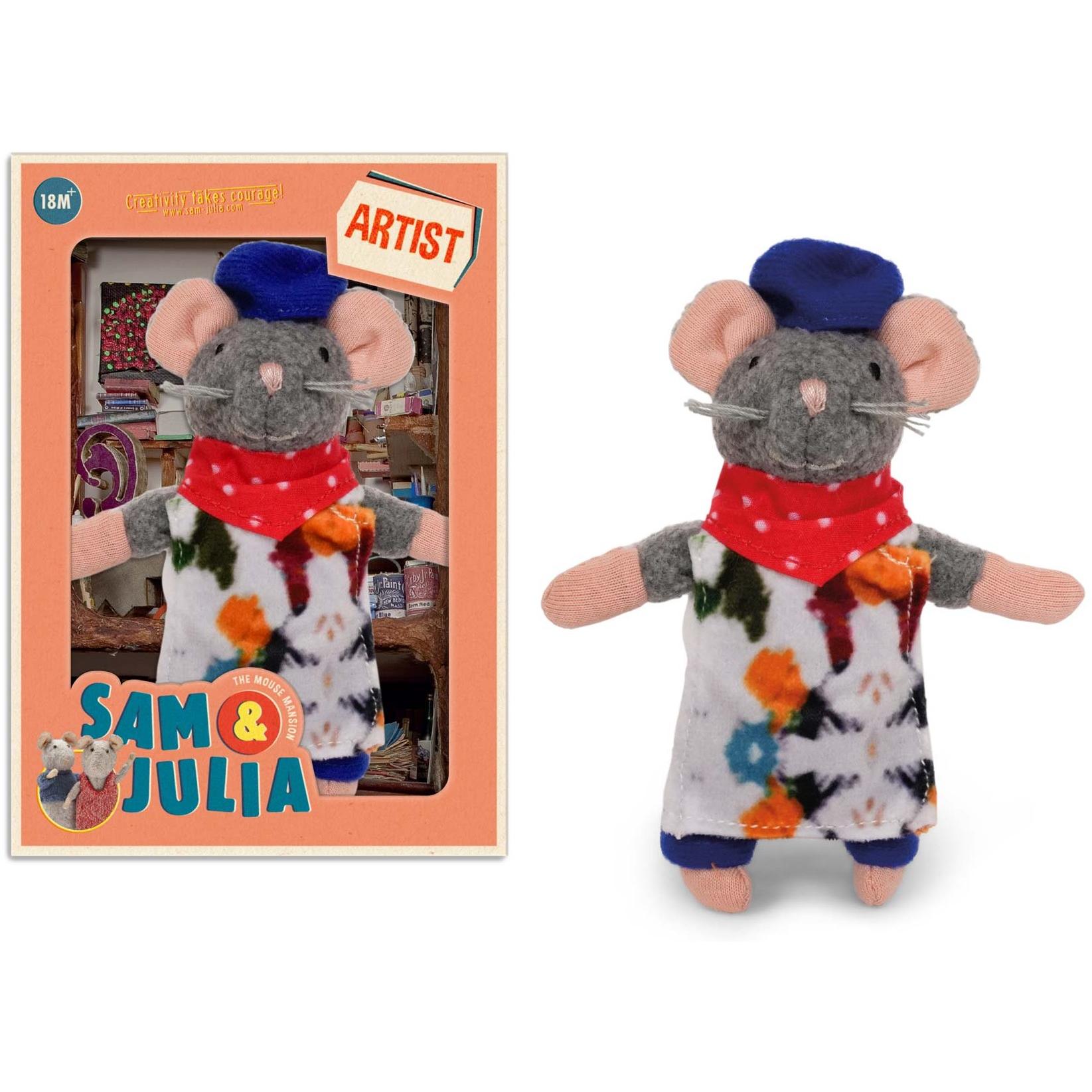 Media Maskottchen aus dem Mäusehaus. Künstler (12 cm)