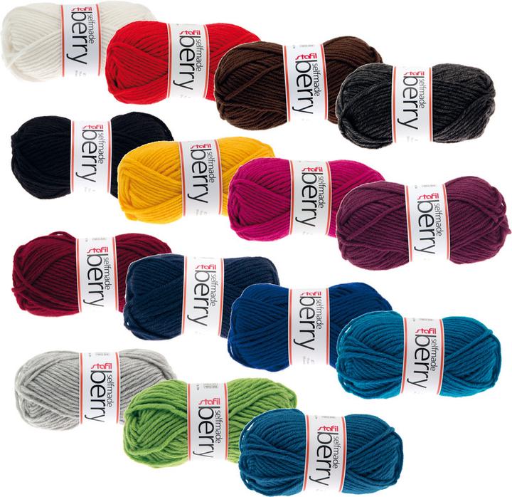 Actual product image Stafil Wool Berry 50gr.bordeaux (55 m)