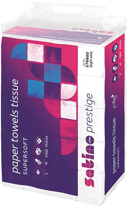 Wepa Vel handreinigingspapier LPCB2120, 120 vellen, 20.6 x 32, Cellulose, (25st) (1 x)