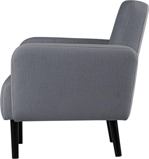 Produktbild Paperflow 2-Sitzer Sofa LISBOA grau schwarz Stoff (2-Sitzer)