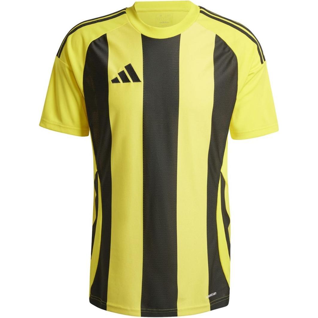 adidas, Herren, Sportshirt, Koszulka męska Striped 24 Jersey żółto-czarna IW2146 XL (XL), Gelb, XL