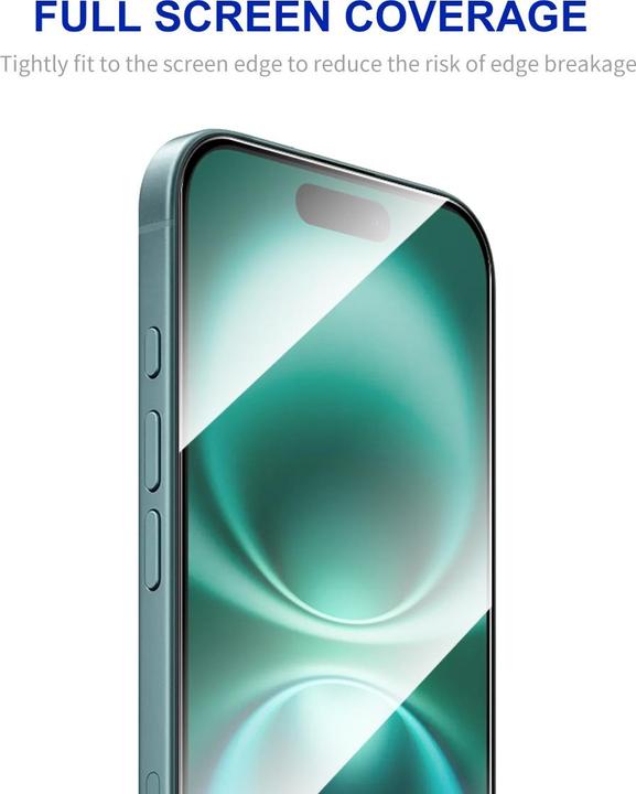 Actual product image Enkay Easy Glass armoured glass screen protector (1 pcs., Apple iPhone 16 Plus)