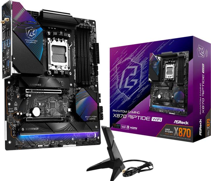 Immagine prodotto AsRock Phantom Gaming X870 Riptide WiFi (AM5, AMD X870, ATX)