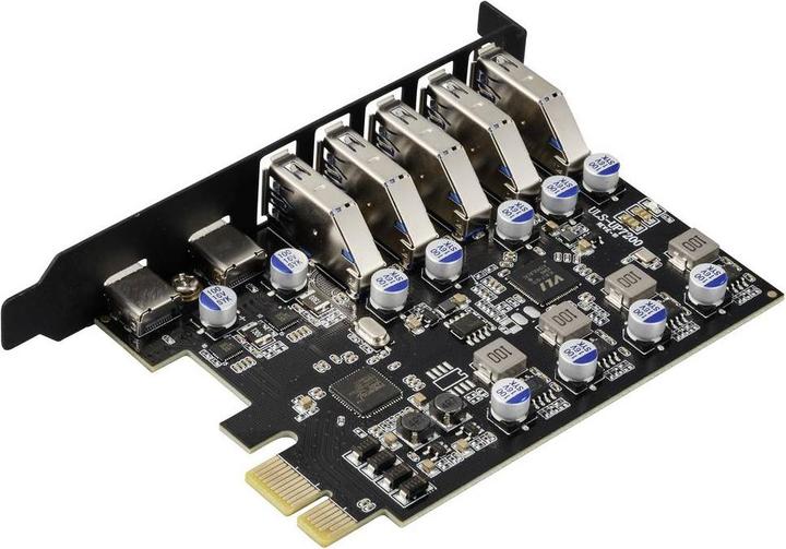 Image du produit Renkforce RF-6613198 5+2 Port USB 3.2 Gen 1 Controllerkarte USB-A (USB 3.0), USB