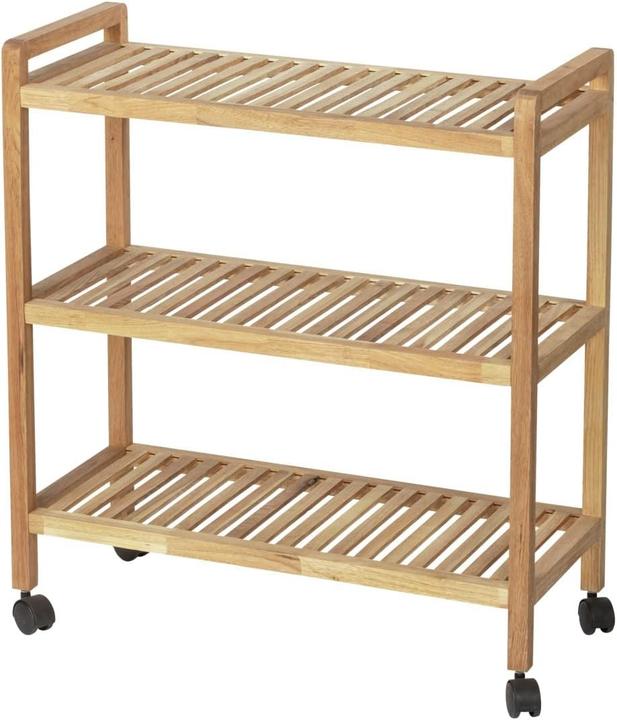 Actual product image Wenko Shelf trolley Norway brown 65.0 x 31.0 x 72.0 cm (65 x 31 x 72 cm)