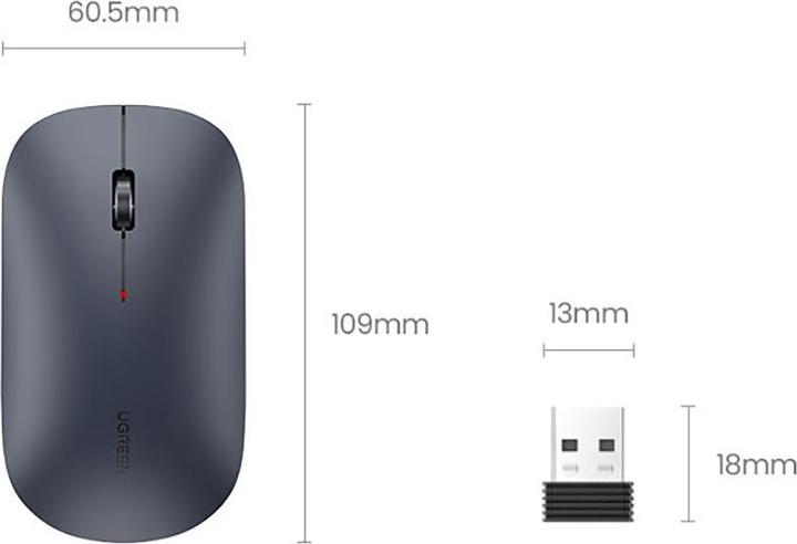 Actual product image Ugreen Wireless mouse MU001 (Wireless)