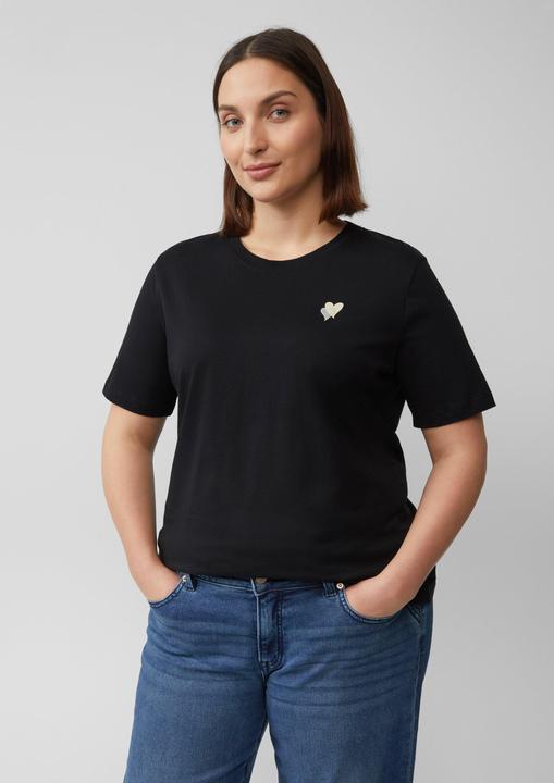 Produktbild S.Oliver T-Shirt T-Shirt mit Herz-Stickerei (44)