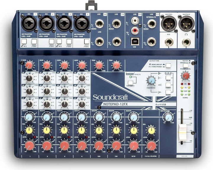 Soundcraft Bloc-notes-12FX (Studio et mixeur live)