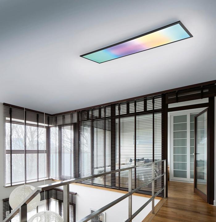 Actual product image Reality Beta LED ceiling light 31W dimmable black matt CCT adjustable light colour night light (3600 lm)