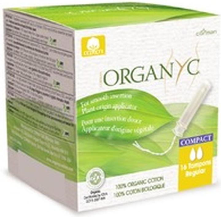 Actual product image Organyc Compact Regular Applicator Tampons Regular