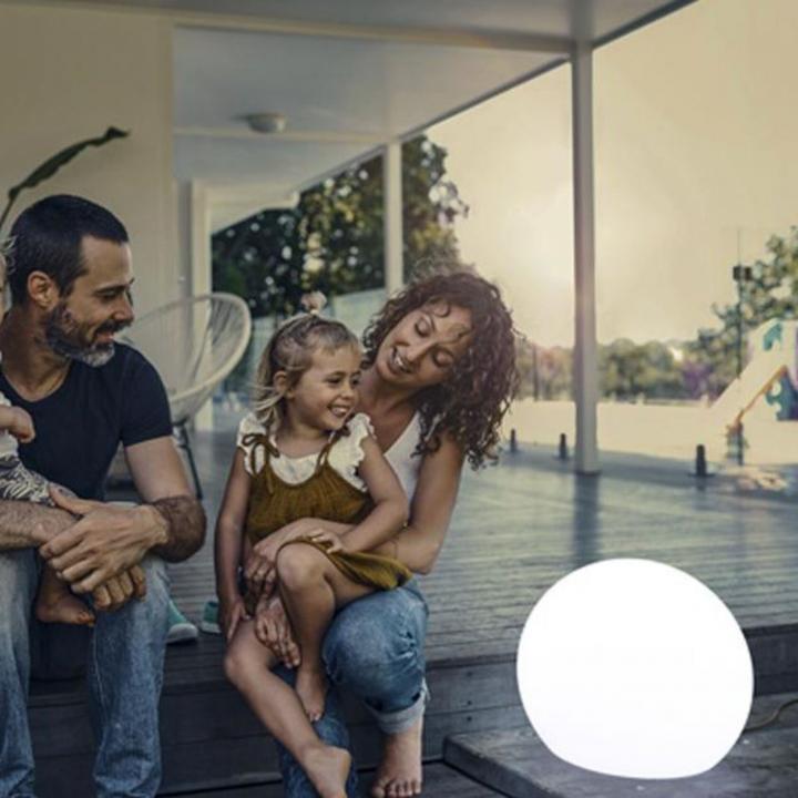 Produktbild Newgarden BULY 40 LED Kugelleuchte, runde Gartenleuchte 40cm E27 Innen & Aussen IP65 (600 lm, E27, IP65)