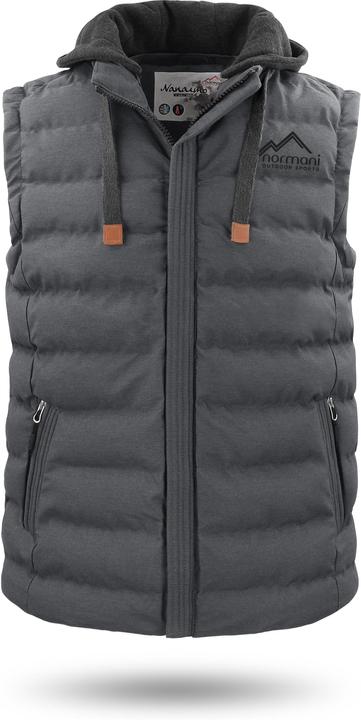Actual product image Normani Men Winter Quilted Vest Nanaimo - 1557 (5XL)