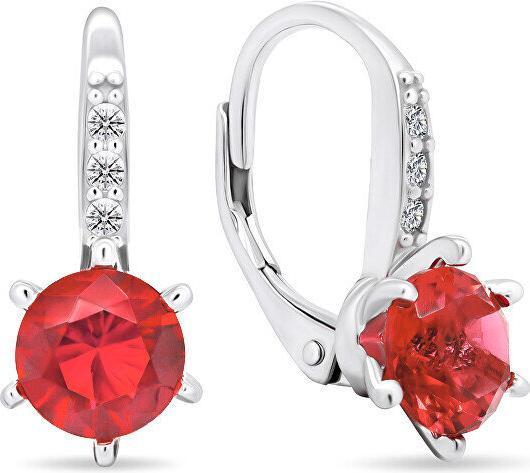 Immagine prodotto Brilio Argento - Bellissimi orecchini in argento con zirconi rossi EA430WR