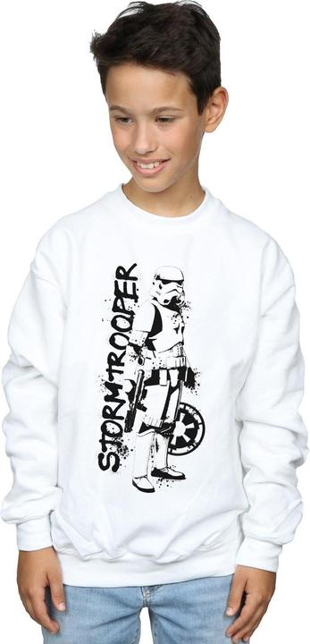 Immagine prodotto Star Wars The Mandalorian Splat Stormtrooper Felpa Ragazzi (128)