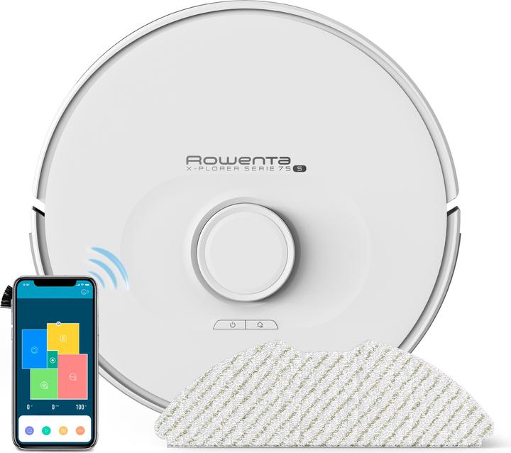 Produktbild Rowenta RR8567WH X-Plorer Serie 75 weiss (Saugwischroboter)