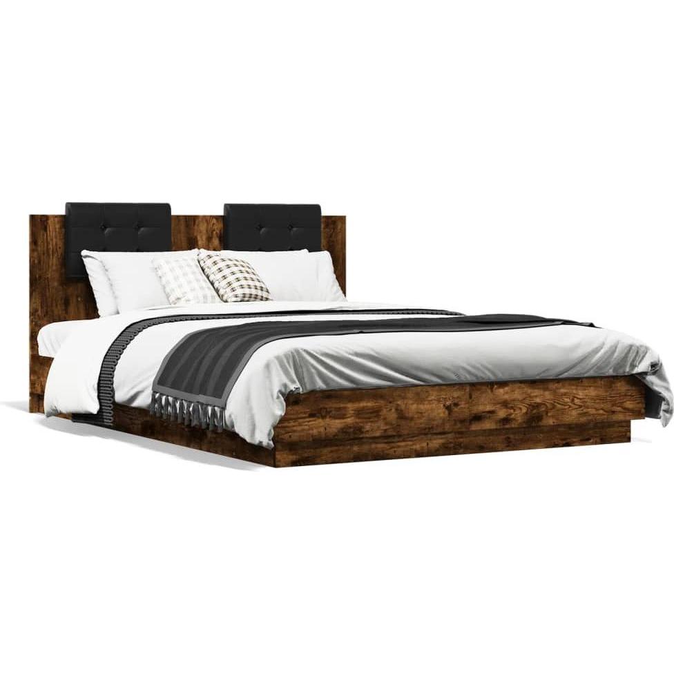 VidaXL, Bett, Bettgestell mit Kopfteil (150 x 200 cm)