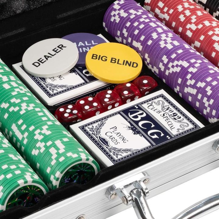 Actual product image Nexos Pokerkoffer Komplett-Set mit 500 Chips
