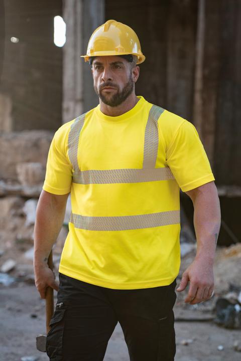 Actual product image Korntex Hi-Vis Broken Reflex T-Shirt (L)