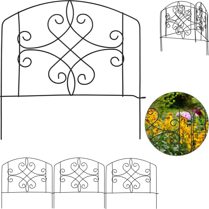 Image du produit Relaxdays Bordure potager, 4 éléments (186 cm)