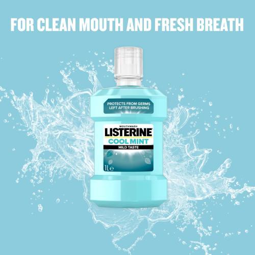 Image du produit Listerine Bain de bouche Menthe fraîche Menthe douce (1000 ml, Rince-bouche)