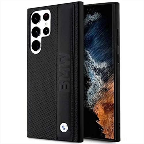 Image du produit BMW Étui BMHCS23L22RDPK S23 Ultra S918 czarny/black hardcase Leather Textured & Stripe (Samsung Galaxy S23 Ultra)
