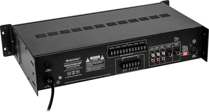 Productafbeelding Omnitronic MAVZ-240.6P ELA mengversterker