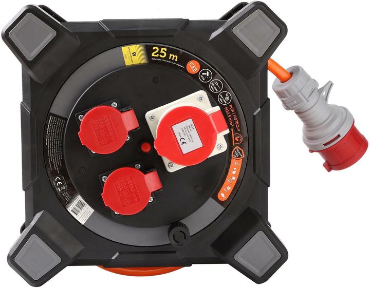 Produktbild Schönenberger Kabelbox Kunststoff CEE 5P 16A IP44 25m 2 x T25 (25 m, 2.50 mm²)