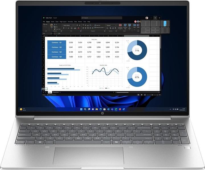 Actual product image HP ProBook 460 G11 16" WUXGA IPS Ultra 7 155H 32GB/1TB SSD Win11 Pro B2MK4ES (16", Intel Core Ultra 7 155U, 32 GB, 1000 GB, DE)
