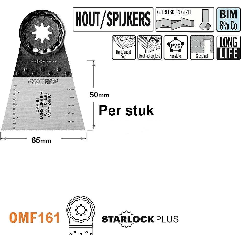 CMT, Lama, OMF161-X1 Multitool Sägeblatt für Holz mit Nägeln 65 mm 1 Stück