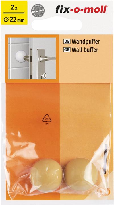 Produktbild Fix-o-moll Türpuffer Ø 22 mm 2 x (2 Stück, Ø 2.5 cm)