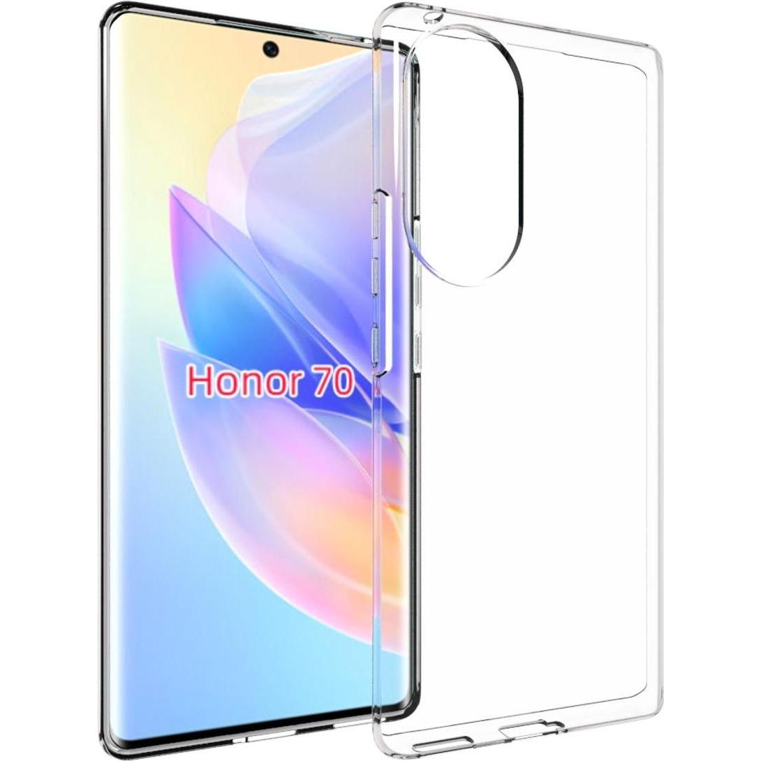 König Design Hülle Handy Schutz für Honor 70 Case Cover Bumper Etuis Tasche Transparent Neu (Honor 70), Smartphone Hülle...