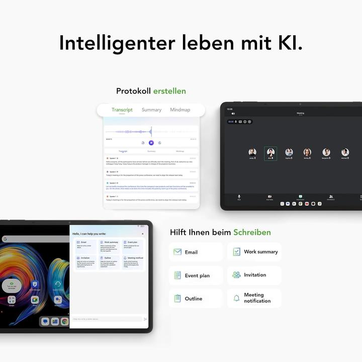 Productafbeelding TCL Nxtpaper 11 Plus (Alleen WLAN, 11.50", 256 GB, Siderisch grijs)