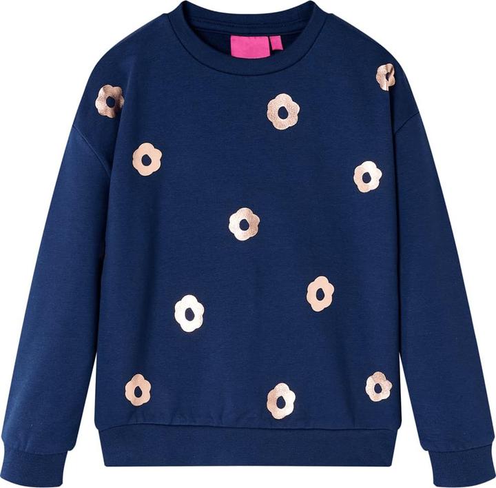 Immagine prodotto VidaXL Felpa da bambino blu navy 128,Materiale: 95 % cotone. 5 (128)