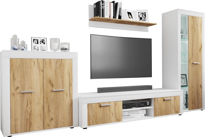 Image du produit VCM 4 pcs. Ensemble de meubles muraux Meuble-paroi Usilo XL (300 x 37 x 159 cm)