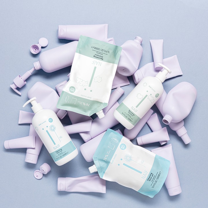 Image du produit Naïf Recharge de gel nettoyant pour bébés et enfants