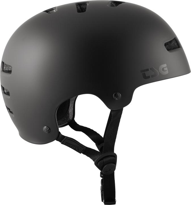 Actual product image TSG Helmet Evolution Solid Colour Satin Dark Black 2022 (59 - 61 cm)