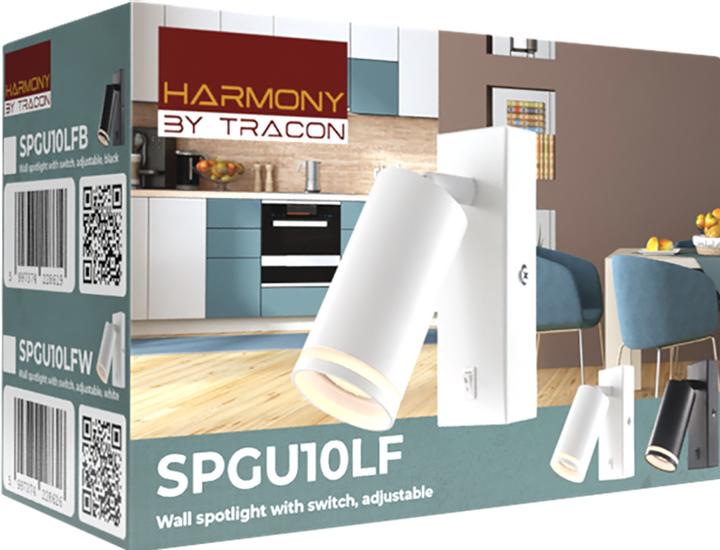 Actual product image Tracon Wall spotlight with switch (GU10)