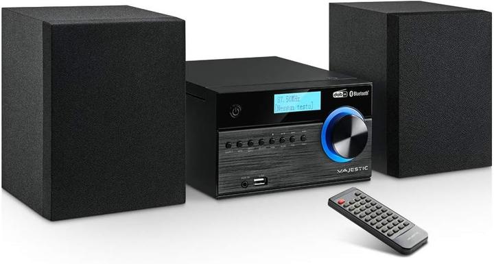 Actual product image Majestic New AH-2350 Micro Sound System for the Home Black 20 W (Bluetooth, CD player, 2x 10 W)