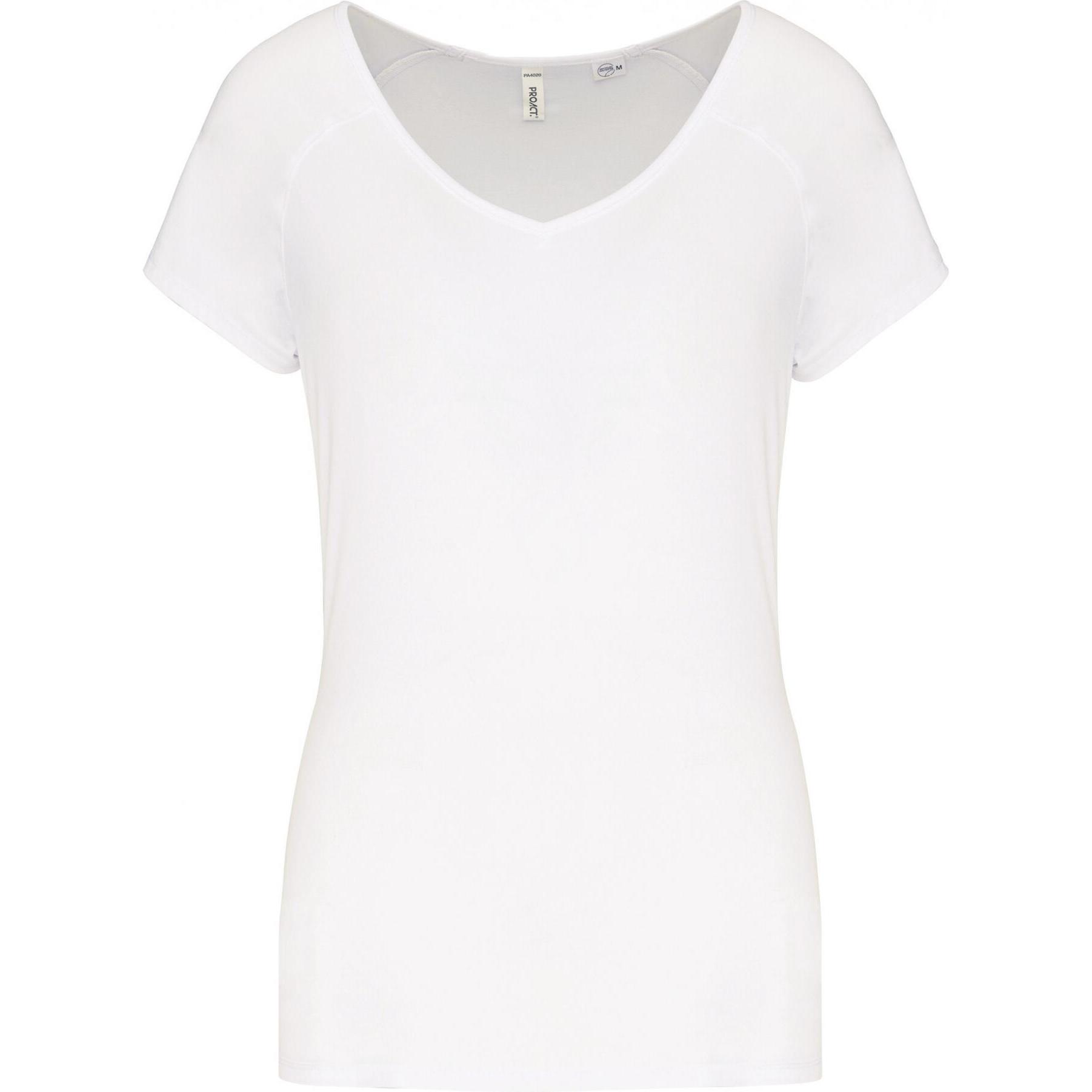 Proact, Damen, Sportshirt, Ökologisch verantwortliches Sport-T-Shirt für Frauen (XXL), Weiss, XXL
