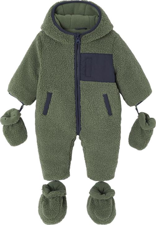 Vertbaudet Baby Winter-Overall, Teddyfleece mit Recycling-Wattierung