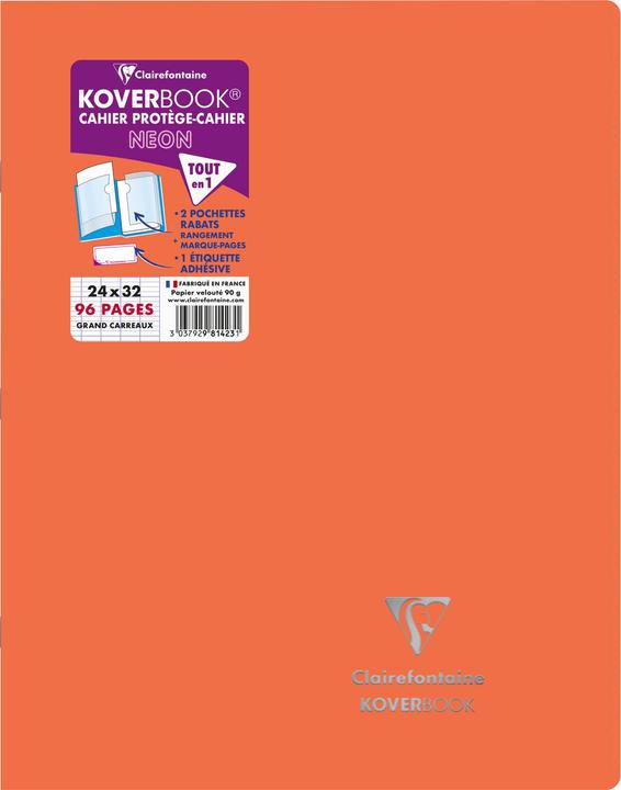 Immagine prodotto Clairefontaine Koverbook (24 x 33 cm, Quadretti, Copertina morbida)