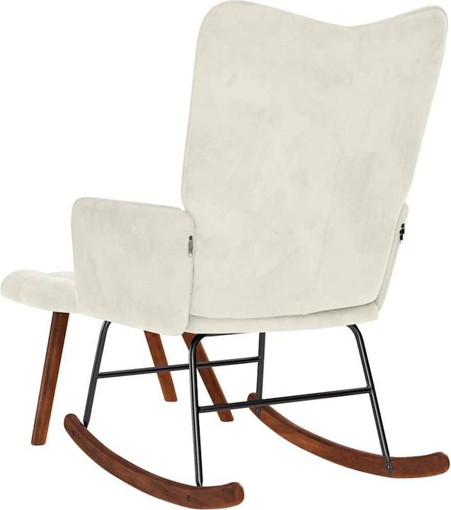 Actual product image vidaXL Schaukelstuhl mit Hocker