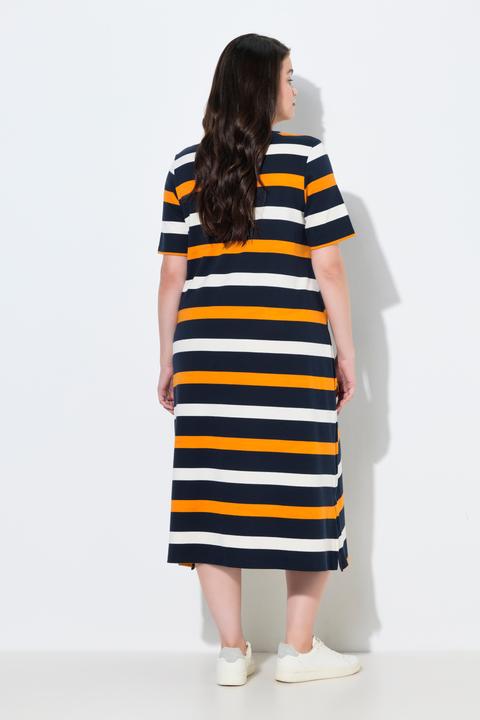 Produktbild Ulla Popken Midikleid, Ringel, Rundhals, Halbarm (42, 44)