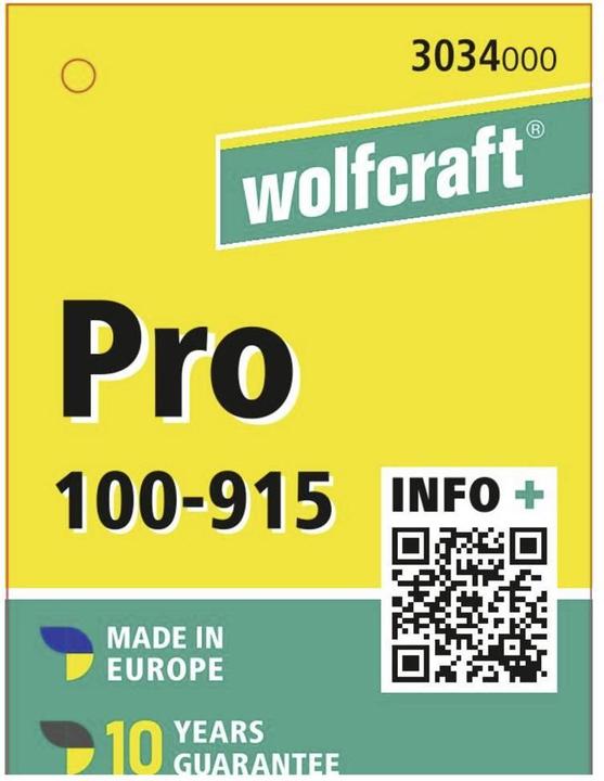 Productafbeelding wolfcraft 1 EHZ - Eenhandsklem PRO 100/915mm (915 mm)
