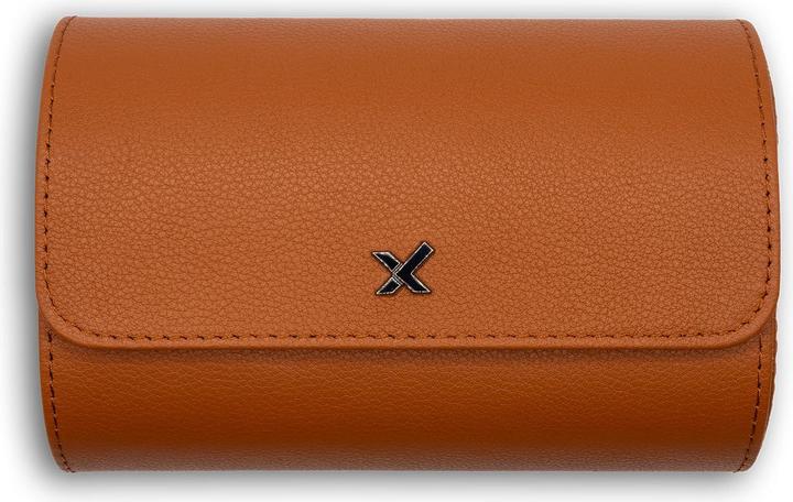 Actual product image Luxcessory Gentleman watch roll with tracker for 2 watches