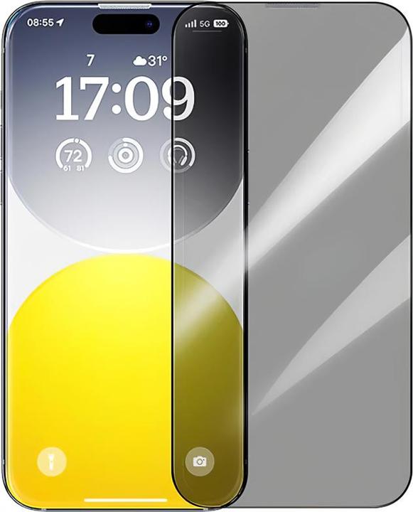 Immagine prodotto Baseus Protezione della privacy Vetro temperato diamante iPhone 15 Pro Max (1 Pezzo/i, Apple iPhone 15 Pro Max)