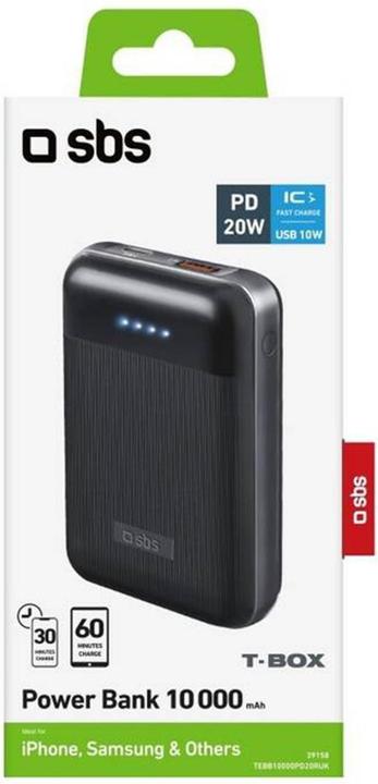 Produktbild SBS Power Delivery 20W, 10.000 mAh (10000 mAh, 20 W, 37 Wh)