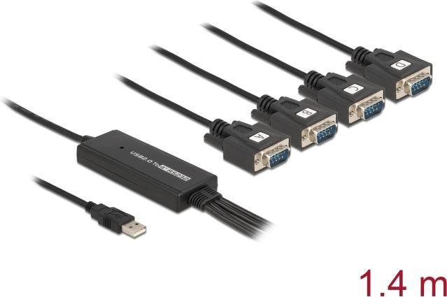 Produktbild Delock Schnittstellenkabel USB auf Seriell (1.40 m)