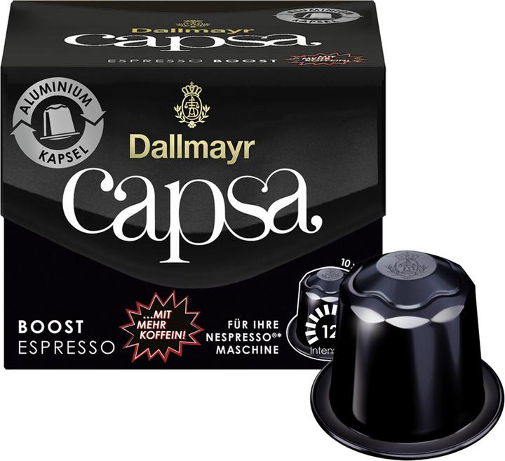 Actual product image Dallmayr Espresso Boost coffee capsule (e) (10 x Port.)