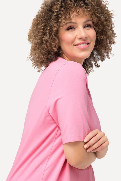 Produktbild Ulla Popken T-Shirt, A-Linie, V-Ausschnitt, Halbarm (56)